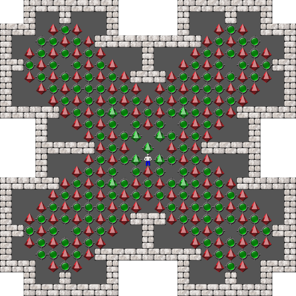 Sokoban Sasquatch 07 Arranged level 74